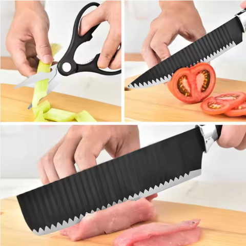 6pcs Stainless Steel Chef Knife Set