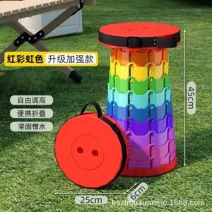 Foldable Stool Rainbow Color for Tour