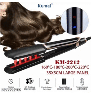 Electric LCD Hair Straightening Iron