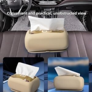 Multi Functional  Silicone Tissue Box Car Tissue Storage Box