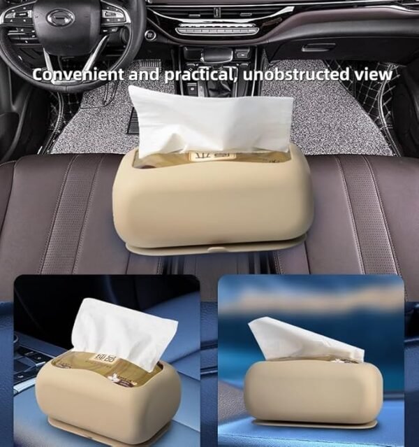 Multi Functional  Silicone Tissue Box Car Tissue Storage Box
