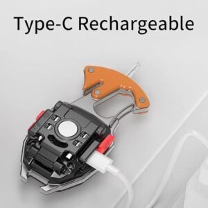 4 in 1 Keychain LED Rechargeable Flashlights with Lighter, Whistles, Screwdriver, Bottle Opener and a Lot